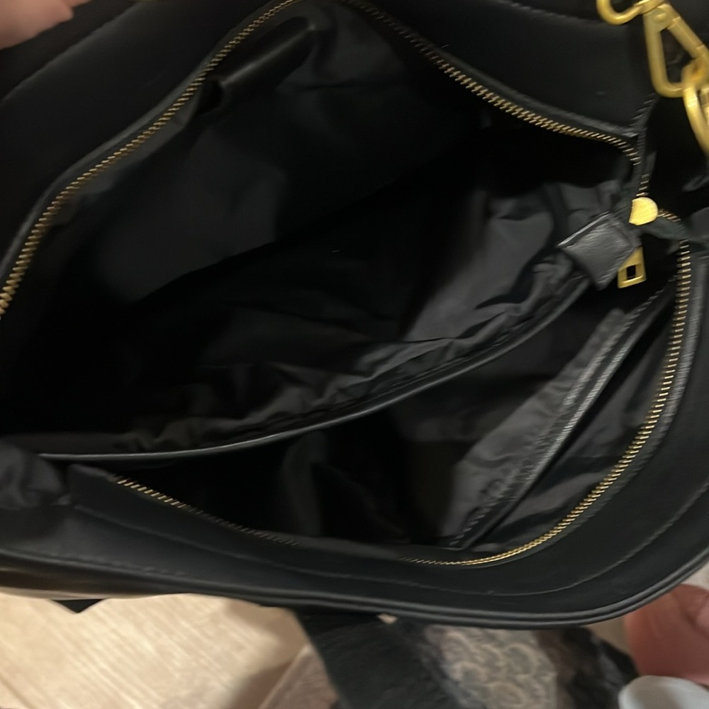 Fawn Design Black Tote Bag Purse - Picture 6 of 7